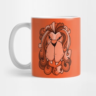 Lion - Orange Mug